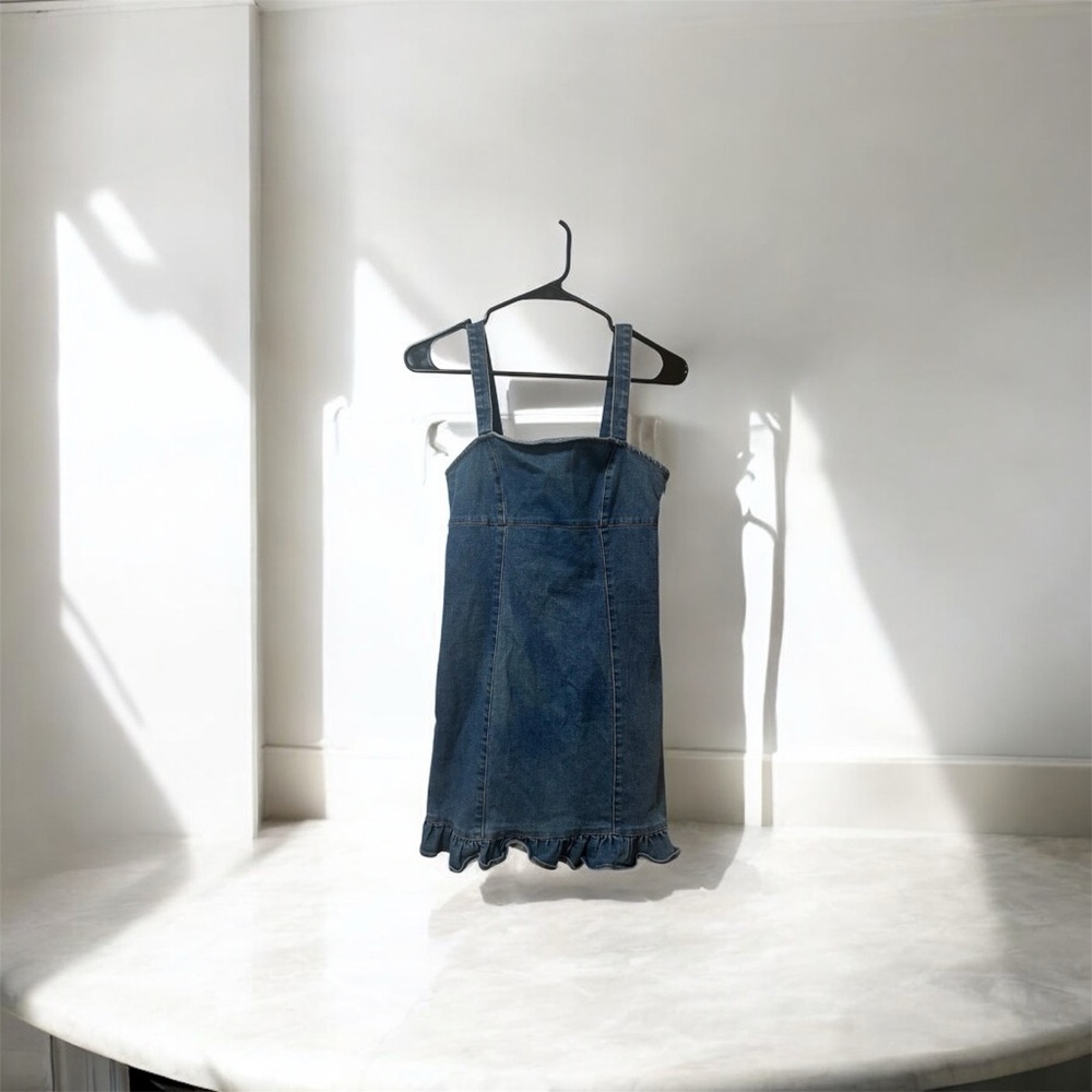Forever 21 Denim Square Neck mini dress